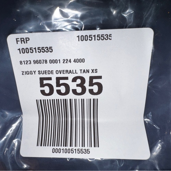 NWT $598 Free People Ziggy Suede Overalls 🤎 Size XS 🌾 Roasted Chestnut Brown - Picture 11 of 11